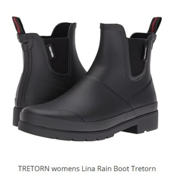 Tretorn Black Winter Rain Boots - Picture 3 of 12
